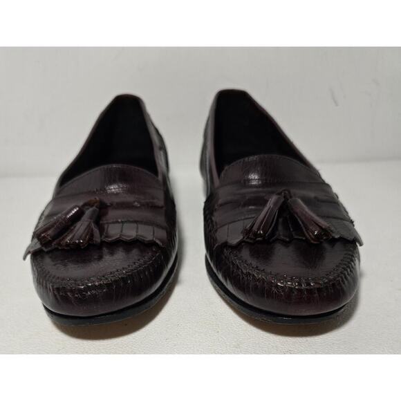 Vintage Foot-Joy Men’s Loafers Made in Italy Brown Kiltie Tassels 8M Dress Shoes